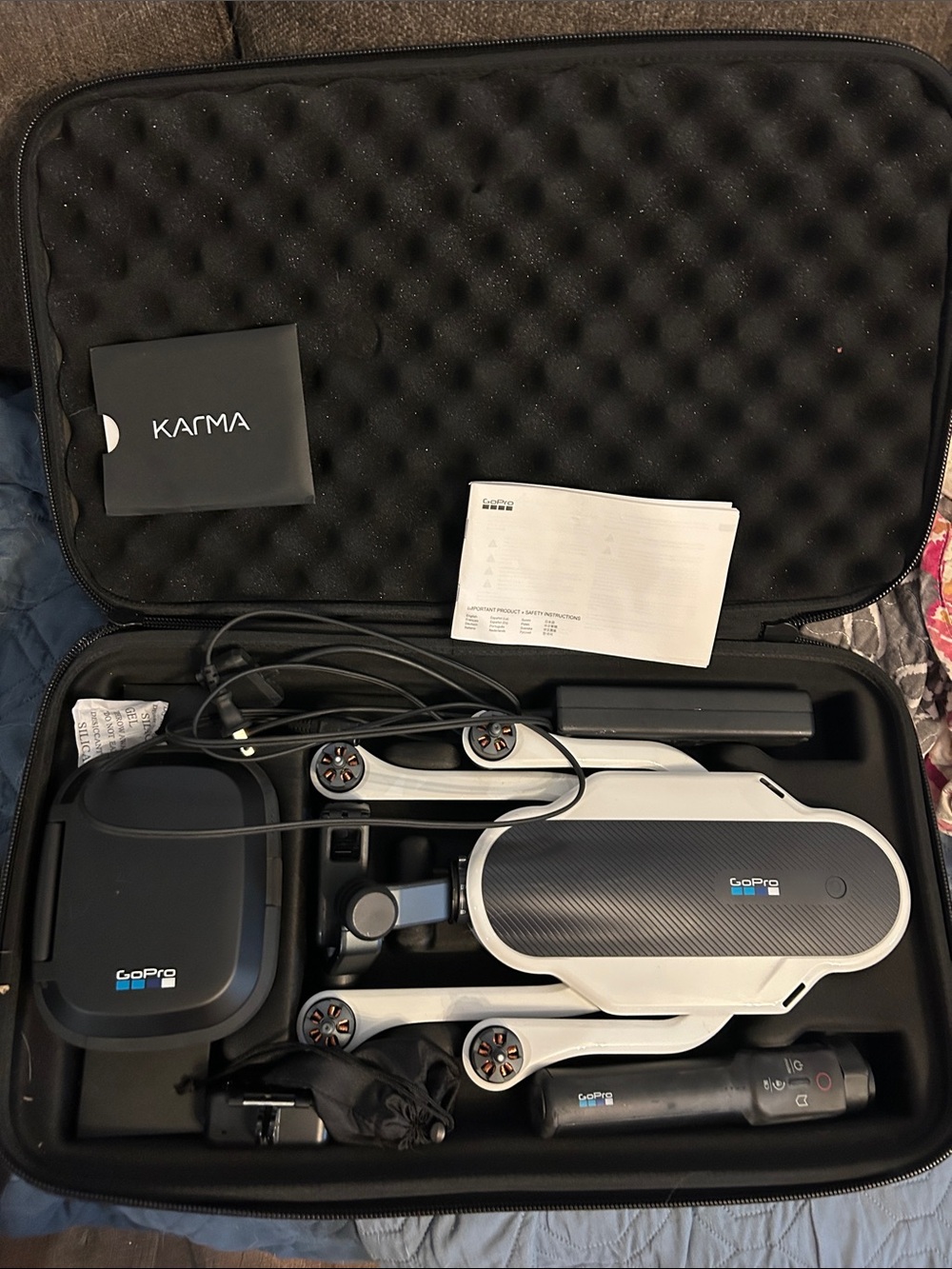 GoPro Karma Drone in White and Black Carrying Case